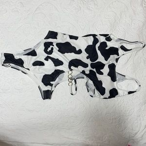 Shein cow print swimsuit 🐮